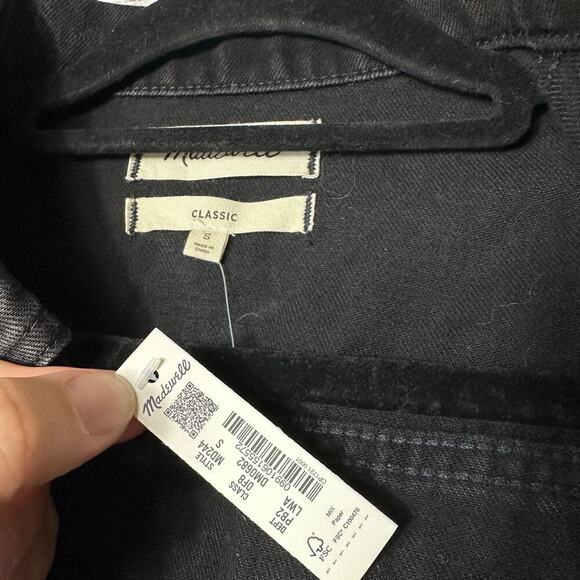 Madewell Jean Jacket Classic Lunar Wash Black Denim NEW NWT S - Picture 3 of 6